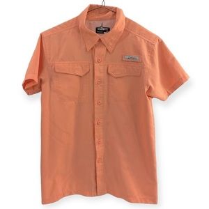 NWOT! Habit Boys Short‎ Sleeve Fishing Performance Shirt Size Small L